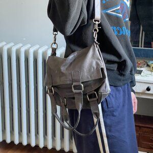 Garnet Hill Slouchy Leather Crossbody Bag